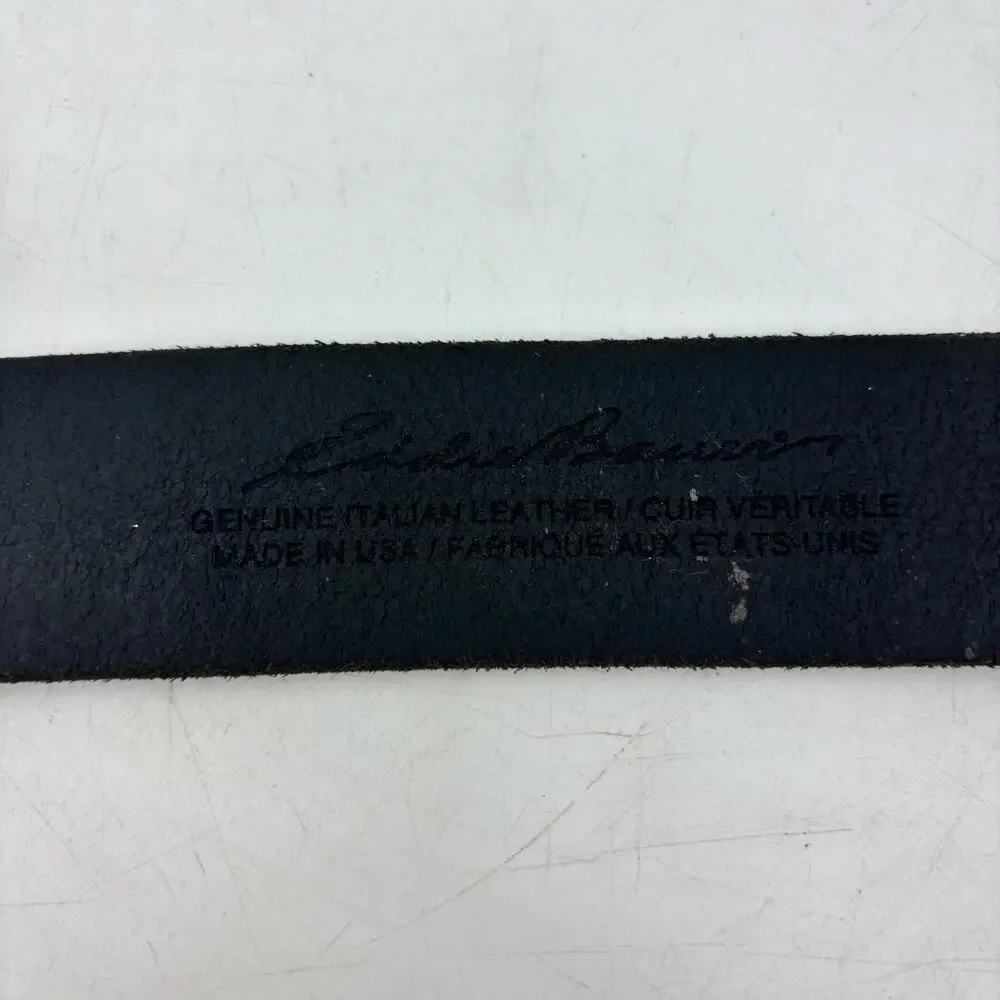 Eddie Bauer Mens Belt Size 40 USA Black Genuine Leather Streetwear